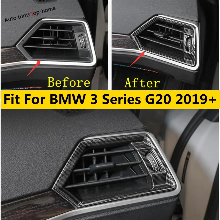 

Yimaautotrims Dashboard Inside Air Conditioning AC Outlet Vent Cover Trim Fit For BMW 3 Series G20 2019 - 2022 Interior Kit