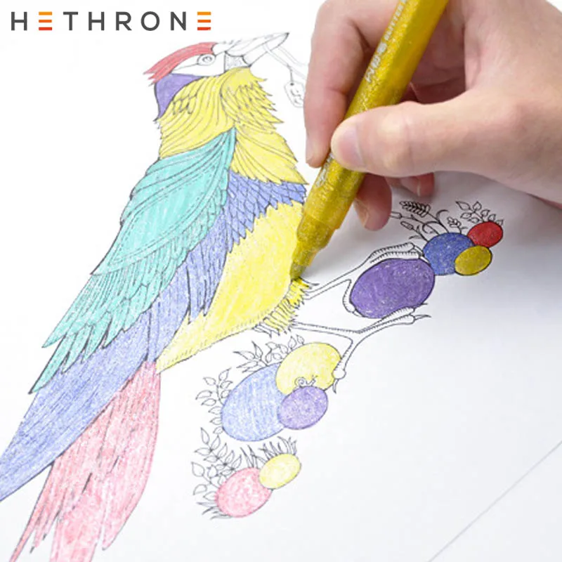 5 шт. Корейская блестящая ручка граффити на водной основе|Фломастеры| |