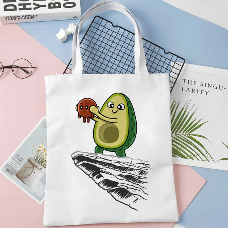 

Avocado shopping bag bolso shopping canvas shopper jute bag bolsa bag reusable reciclaje bolsas reutilizables sac cabas grab