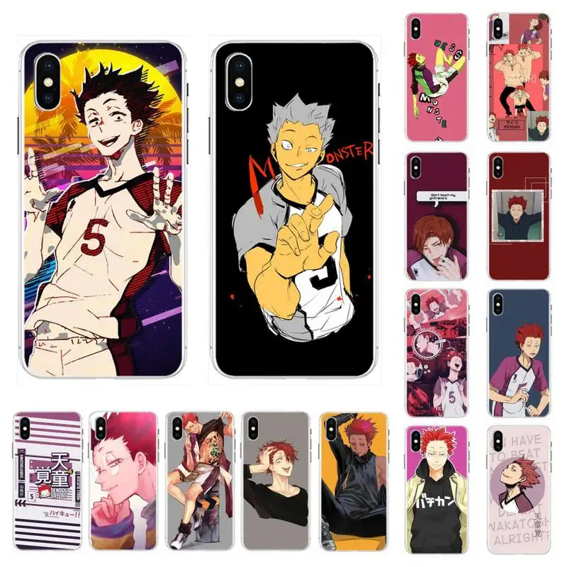 

Tendo Satori Haikyuu Phone Case for iPhone 13 11 12 pro XS MAX 8 7 6 6S Plus X 5S SE 2020 XR case
