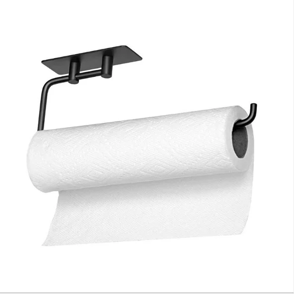 

High Quality Living Room Bathroom Self Adhesive Toilet Paper Holder No Drilling Stainless Steel Tissue Holder