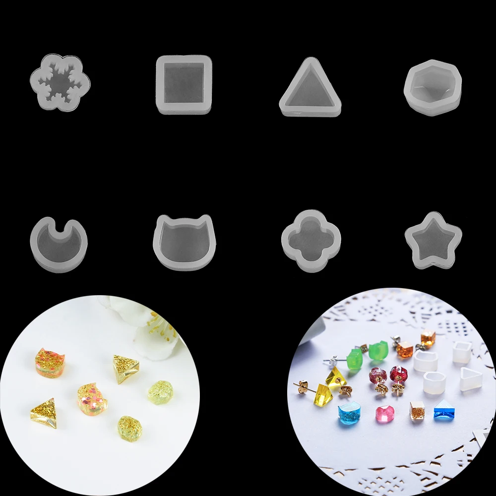 

16 шт./компл. силиконовые формы UV смола эпоксидная смола ожерелье Pendan литье формы для DIY Изготовление, поиск ювелирных изделий инструменты ак...