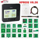 Полный адаптер V6.26 XPROG-M V6.12 для автоматической настройки чипа ECU, программирование Xprog M 5,55 5,84 6,12 6,17 6,26, металлический корпус X-PROG