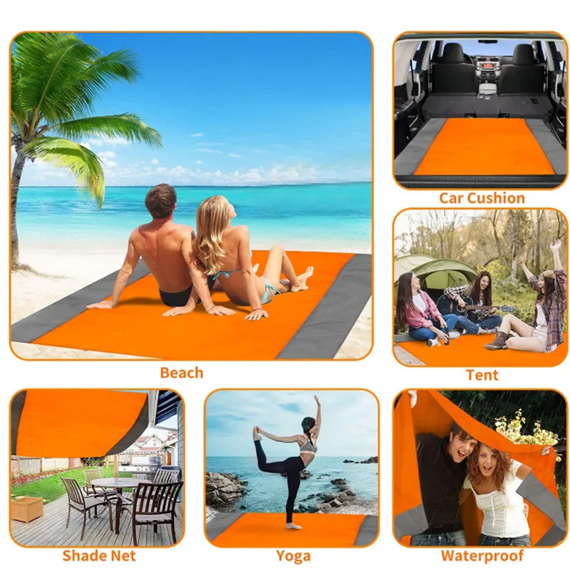 Портативный нейлоновый коврик для пикника водонепроницаемое одеяло пляжный