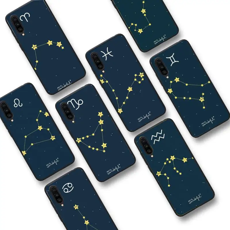 

12 constellations zodiac signs Phone Case For Xiaomi mi9 mi8 F1 9SE 10lite note10lite Mi8lite Coque for xiaomimi5x