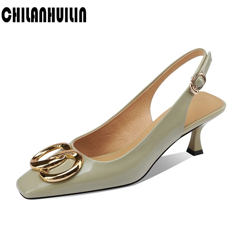 

Женские туфли-лодочки 2021; Сезон весна-лето; Женские туфли из лакированной кожи на тонком высоком каблуке; Женская мода платье вечерние туфли...