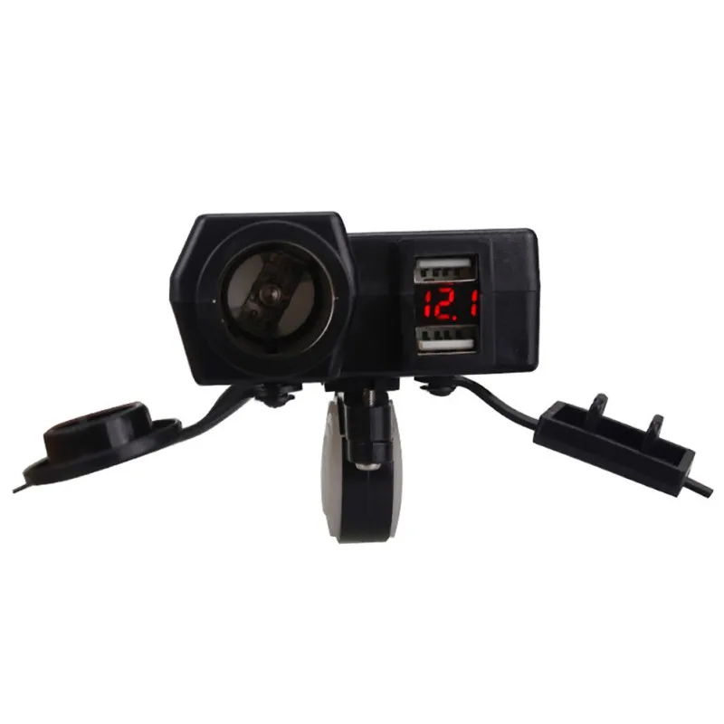 Гнездо для автомобильного прикуривателя 12V 24V автомобиль лодка мотоцикл Dual USB
