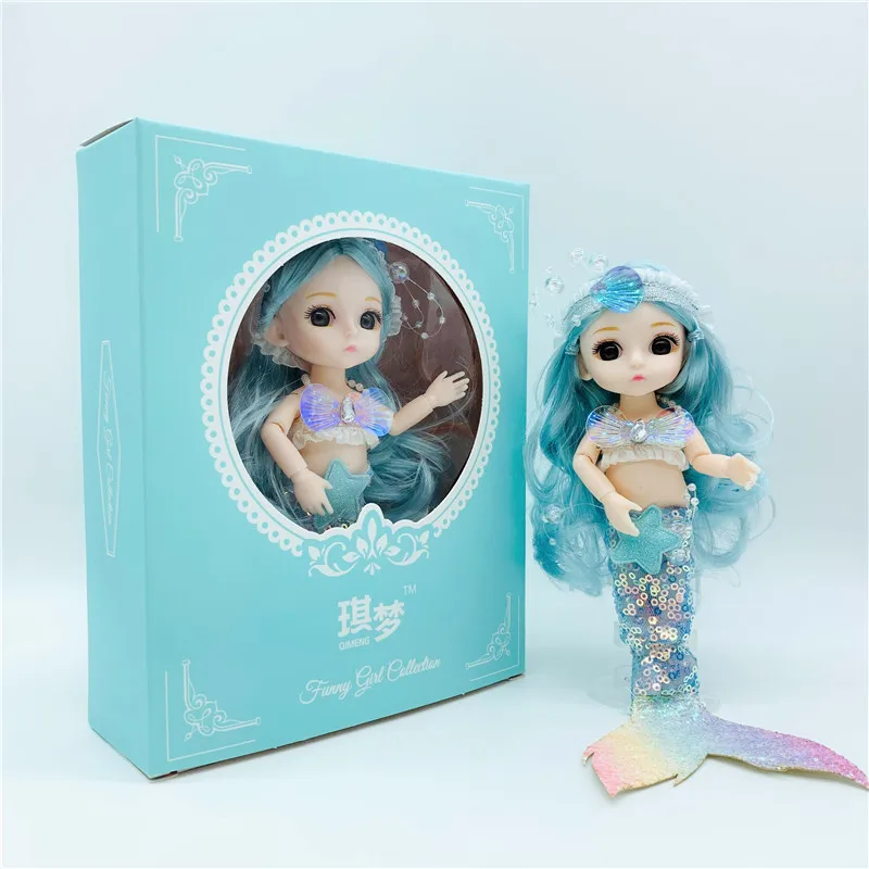 Милая кукла BJD игрушки 13 подвижных шарниров мини куклы с большими глазами платье