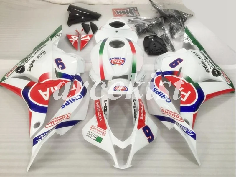 

4Gifts Injection Mold New ABS Full Fairings Fit For HONDA CBR600RR F5 2009 2010 2011 2012 09 10 11 12 body set white