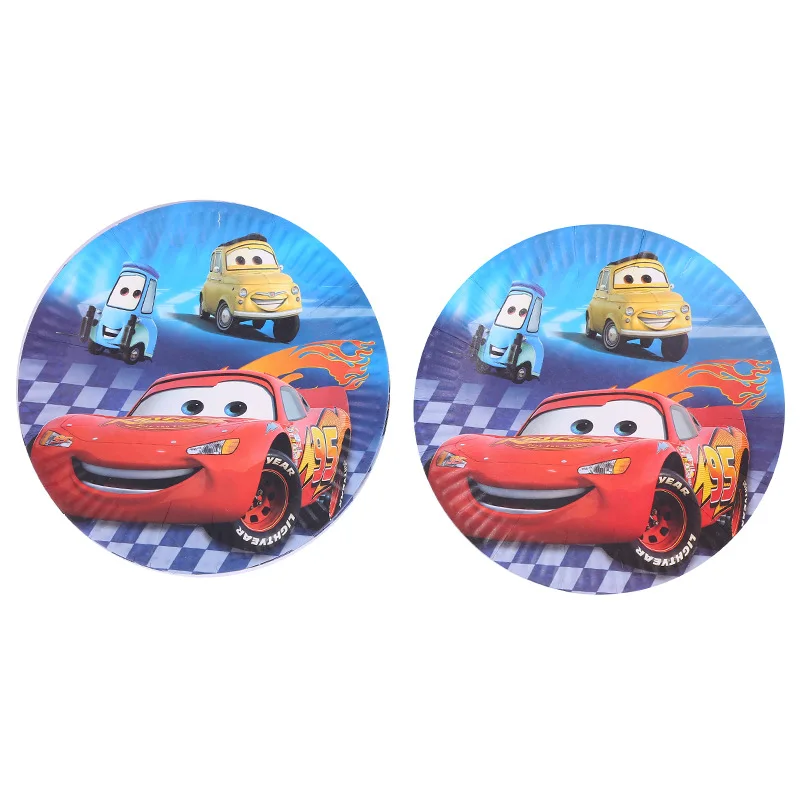 Conjunto de dibujos animados de Disney para ni&ntilde;os, con tem&aacute;tica de Rayo McQueen mantel, coches, fiesta de cumplea&ntilde;os, Baby Shower, suministros para fiesta, 115 Uds.-4