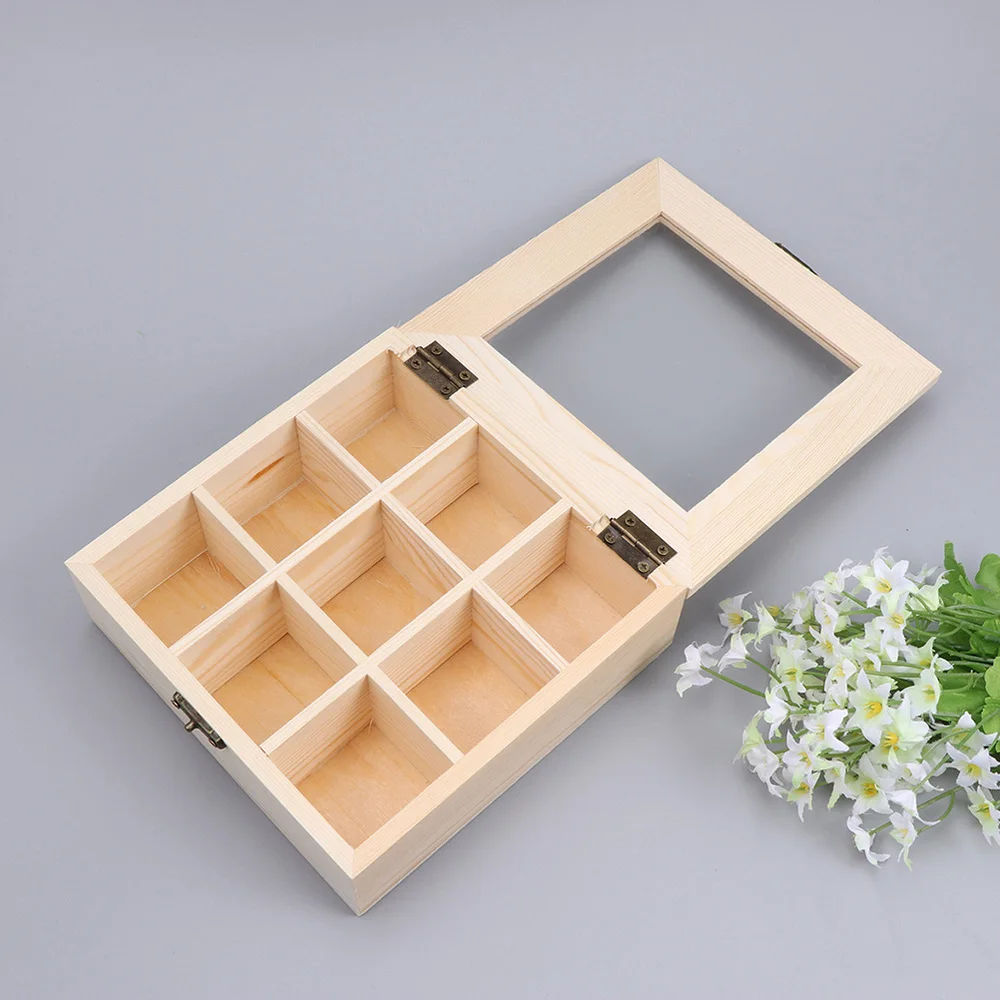 

2pcs Practical Tea Bag Chests Durable Coffee Cases Decorative Tea Organizes