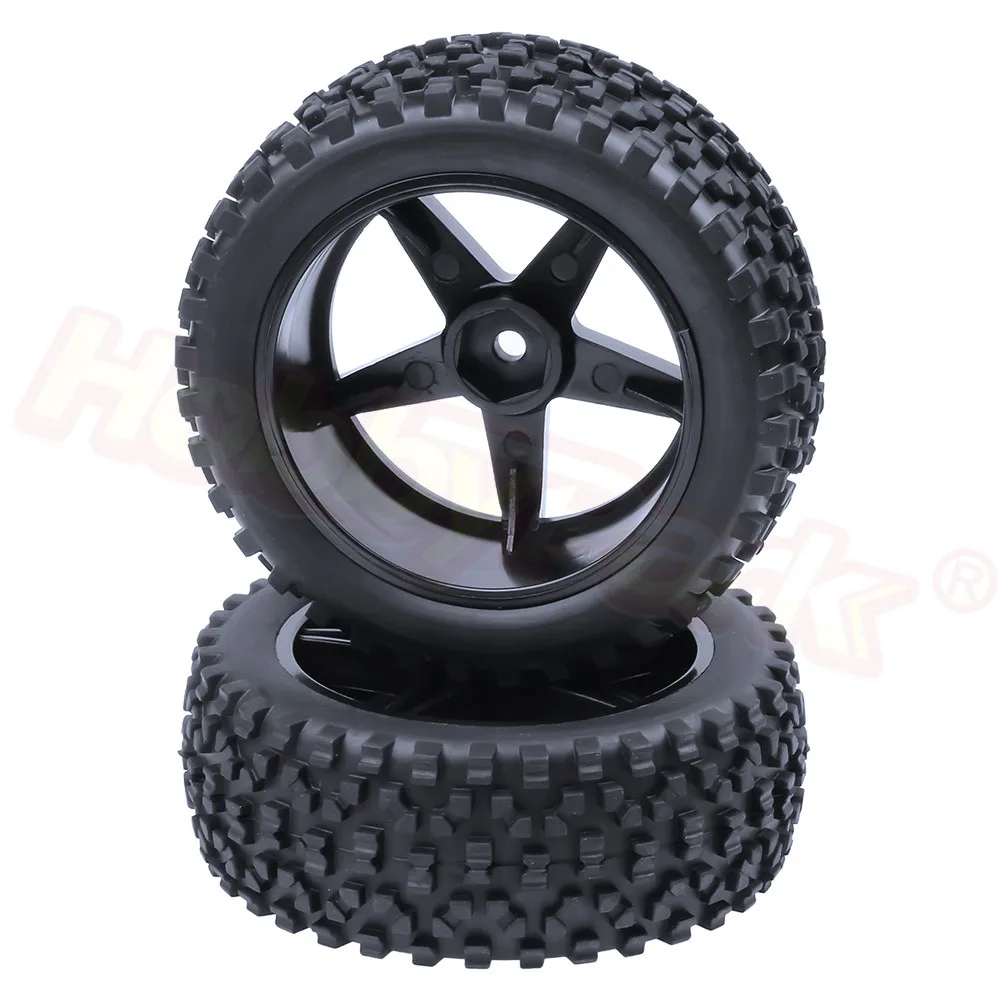 

HobbyPark передние (2) и задние (2) шины и колеса пентаграмма 12 мм Шестигранная втулка для 1/10 внедорожника Багги комплект из 4