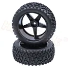 HobbyPark передние (2) и задние (2) шины и колеса пентаграмма 12 мм Шестигранная втулка для 110 внедорожника Багги комплект из 4