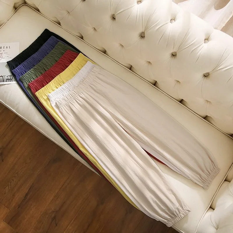 

Women Cotton Sweatpants Autumn Winter High Waist Pants Women Solid Trousers Women Casual Cotton Sport Pants Femme