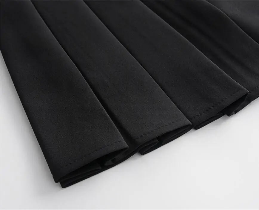 Short Skirts School-Uniforms High Waist A-Line Women Pleated Skirt Sweet Girls Dance Skirt With Safety pants Mini Skirt
