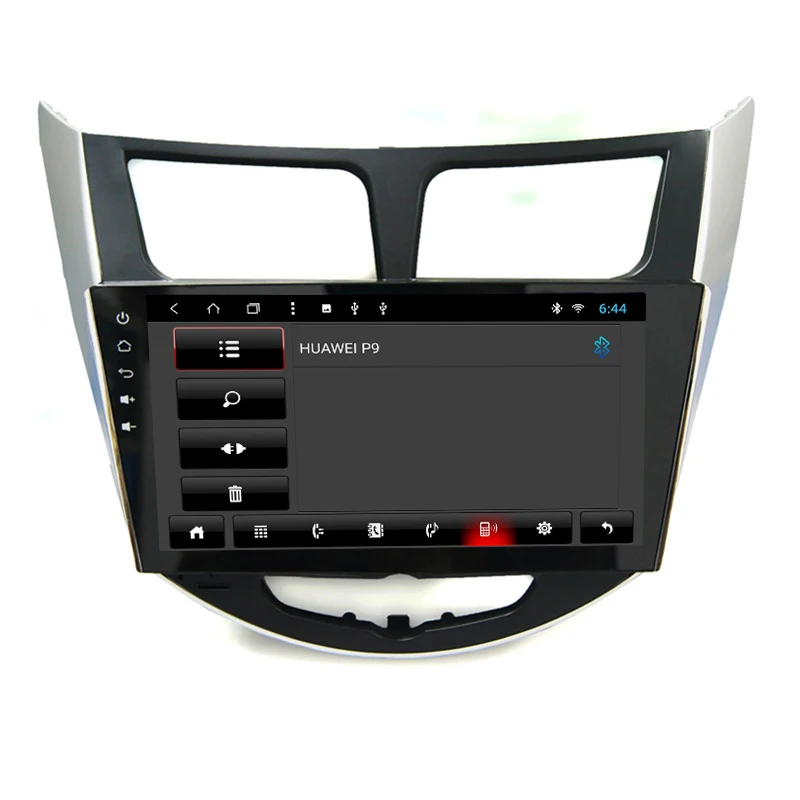Автомагнитола YAZH 2 Din 9 0 &quotIPS для Hyundai Verna Accent Solaris 2010-2016 с Android Восьмиядерный ОЗУ Гб