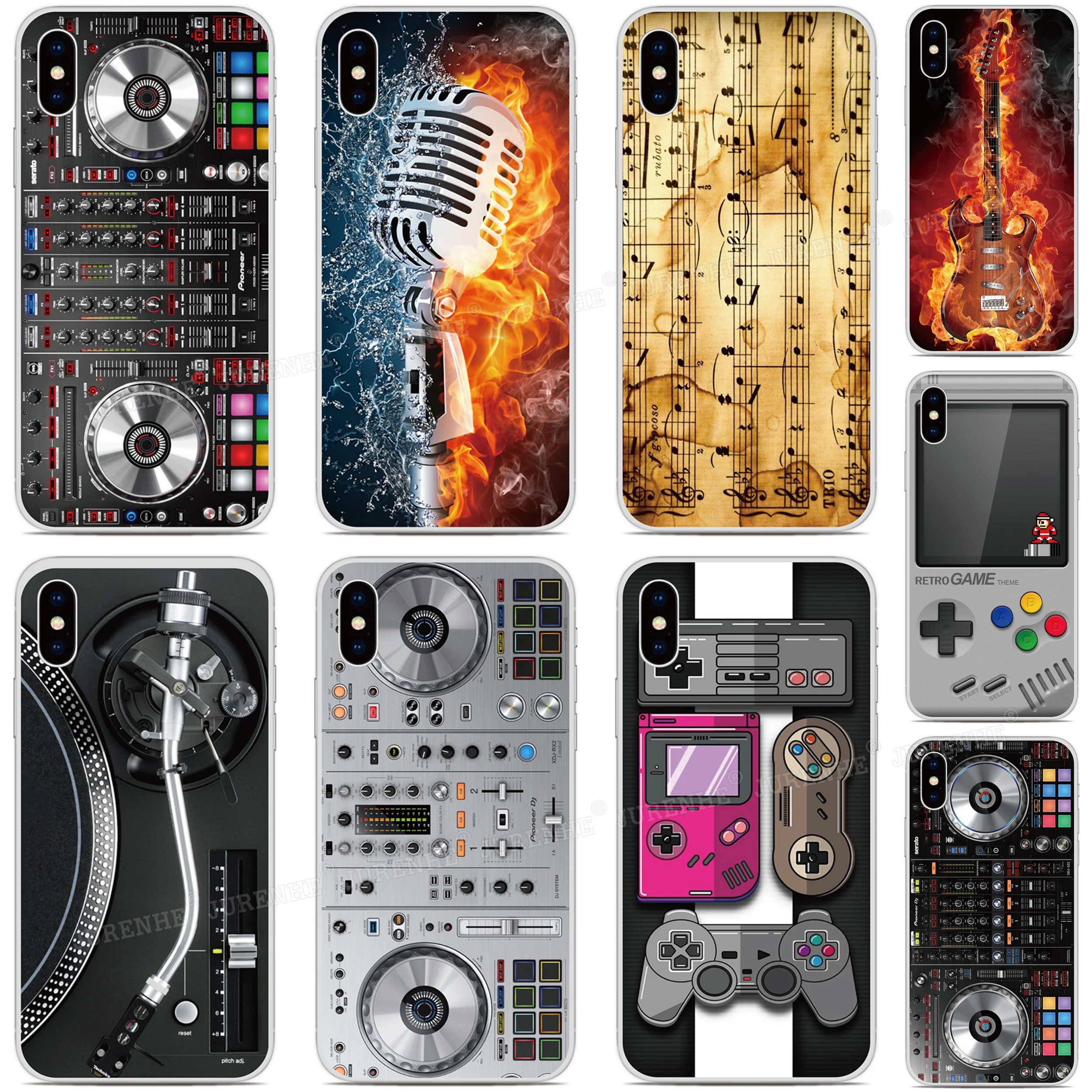 

tpu Soft Silicone DJ Mixer Phone Case For iPhones SE 2020 SE2 SE 2 XR X XS 11 Pro MAX 6 6S 7 8 9 Plus For iPod Touch 7 6 5 Cover