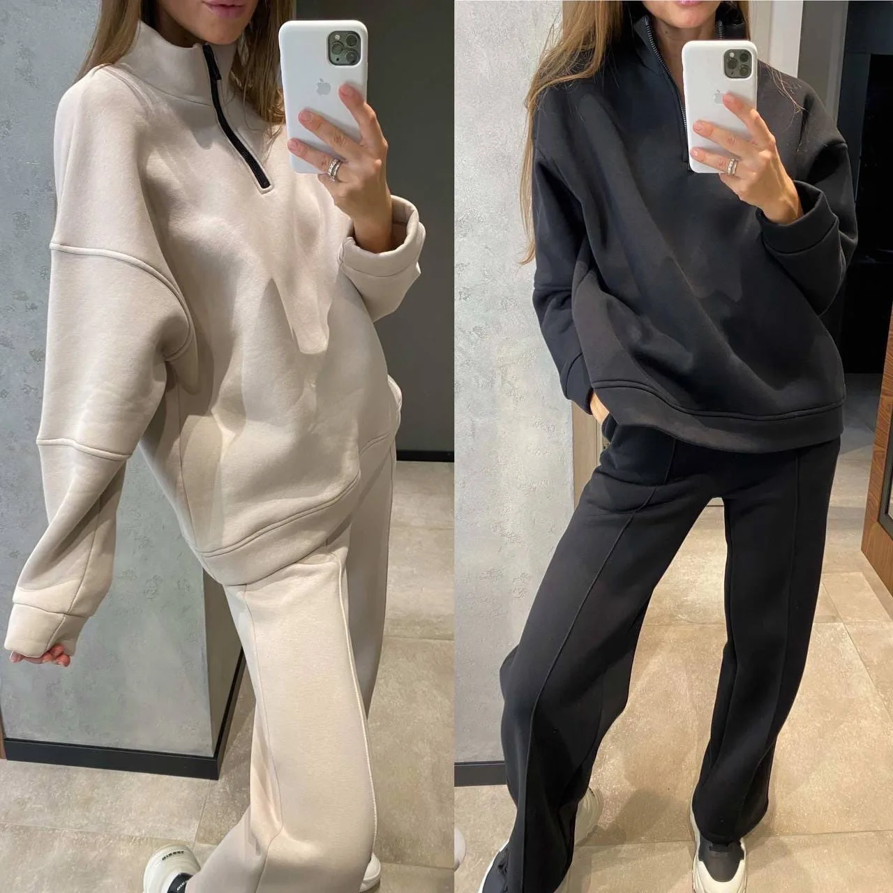 

Two Piece Sets Women Tracksuit Oversized Suit Autumn Trouser Suits Female Sweatshirt Clothing Sports Hoodie Sportswear