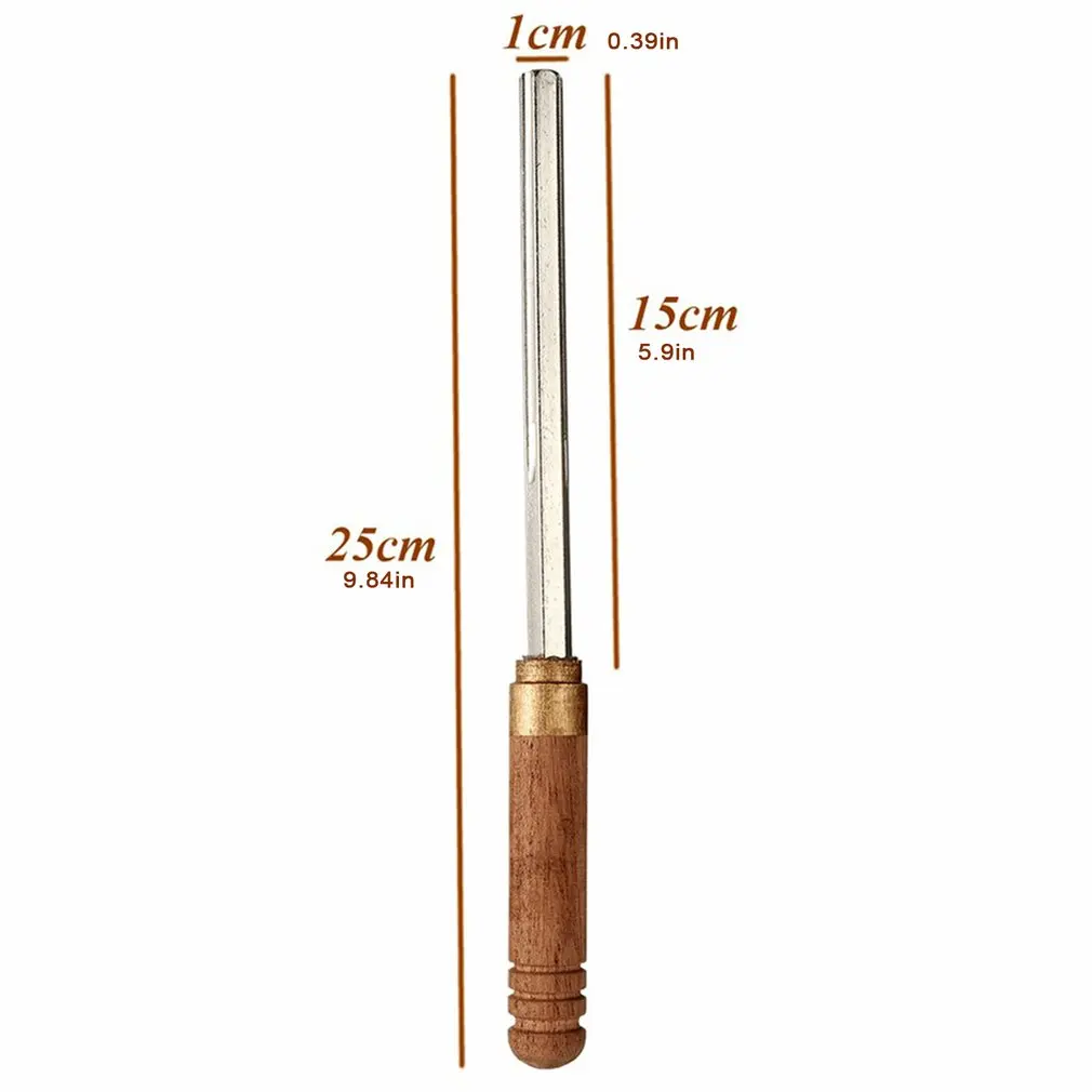 

3 In 1 Guitar Fret Sanding Luthier Tool Guitar Fret Crowning Metal File With 3 Size Edges Wood Handle Guitar Repair Tools