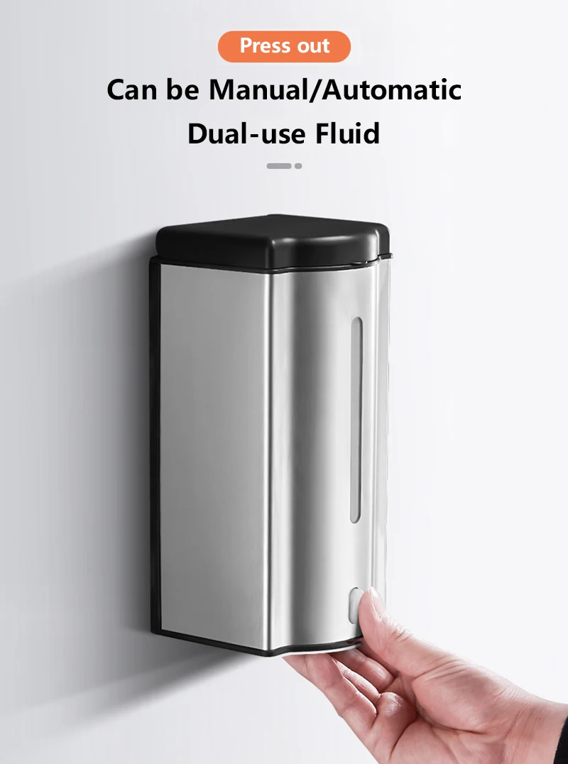 

Liquid Soap Dispensers 600ML Automatic Sensor Hand Soap dispenser Wall-mounted liquid Hands Cleaner* Bathroom Hardware