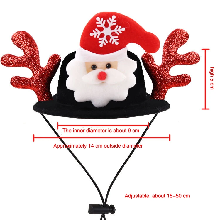 

Creative Pet Hat Dog Christmas Funny Headgear