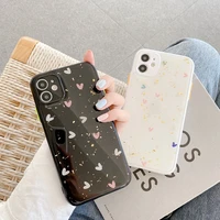 glitter love heart case for iphone 11 11pro 11promax shockproof soft tpu back cover cases for girls