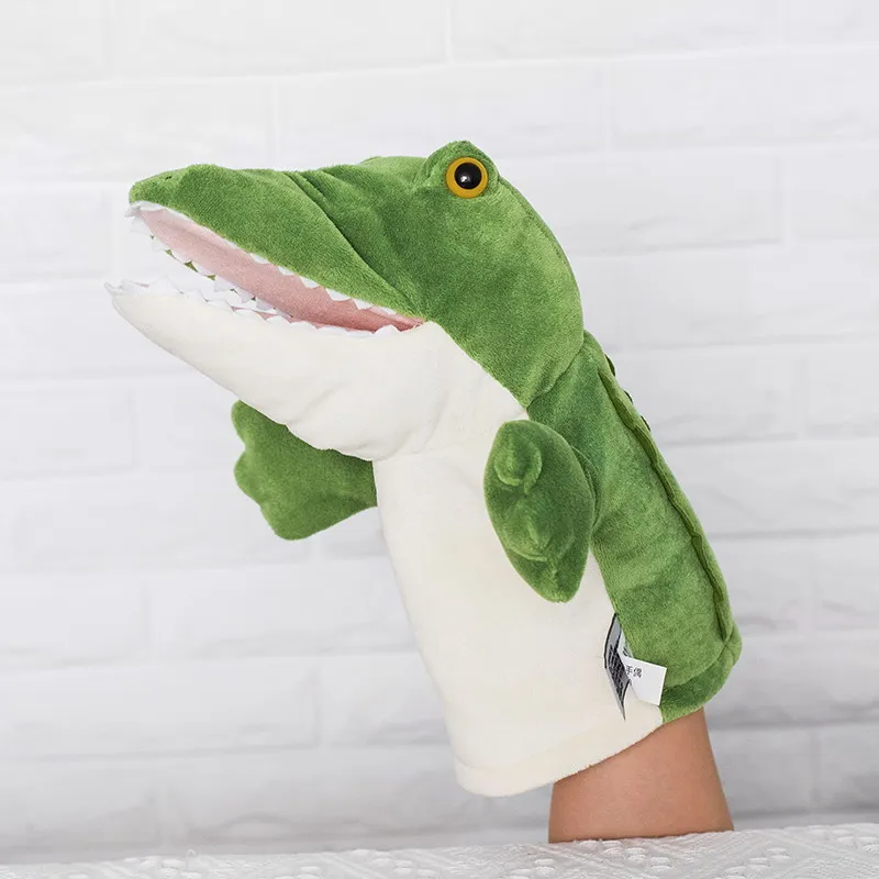 

Animal Plush crocodile Alligator Hand Puppet Puppets Kids Cute Soft Toy Story Pretend Playing Dolls Gift For Children, 28CM Baby