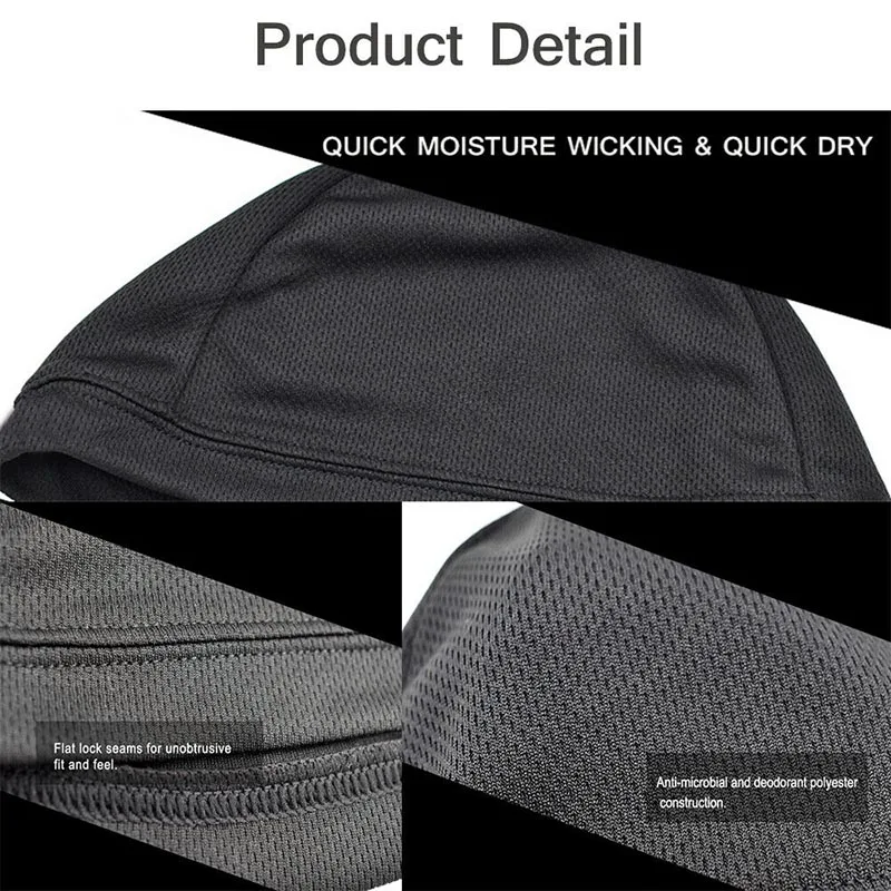 Мотоциклетный шлем внутренняя Кепка Cool Max быстросохнущая дышащая гоночная Шапка