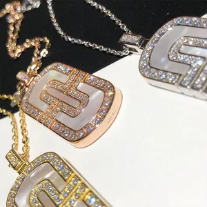 hot sale 11 logo roman heavy industry white mother of pearl bvl necklace womens luxury jewelry fashion brand bv birthday gift free global shipping