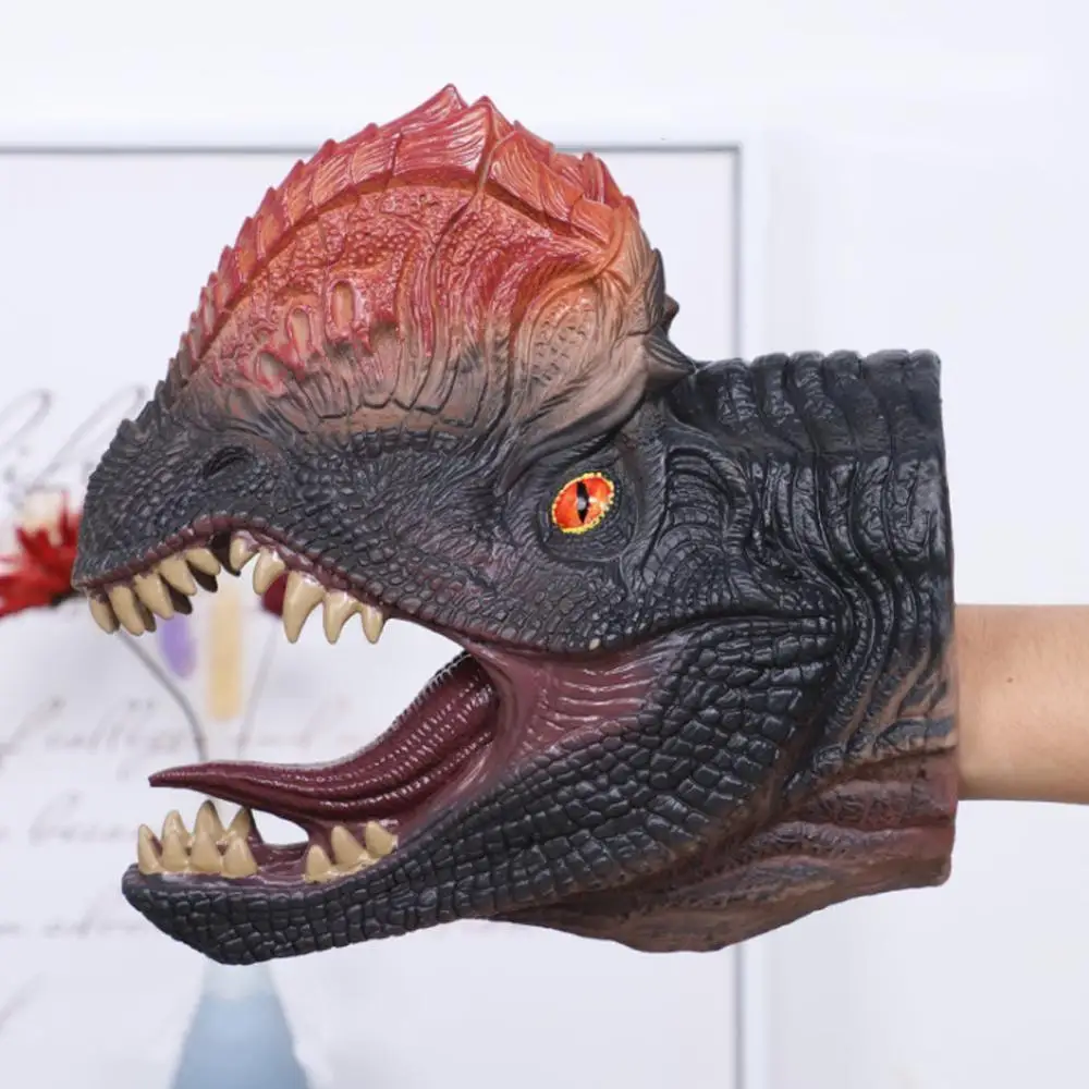 Акула ручной кукольные перчатки Мягкий силикон-Виниловый голова животного