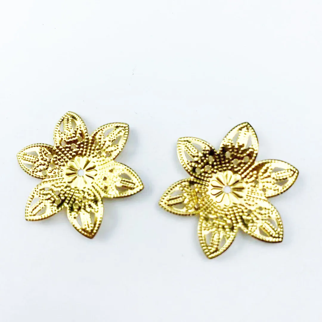 

20pcs 27mm Filigree Metal sheets decorative for Jewelry Making Cosplay accessories Earring accessories