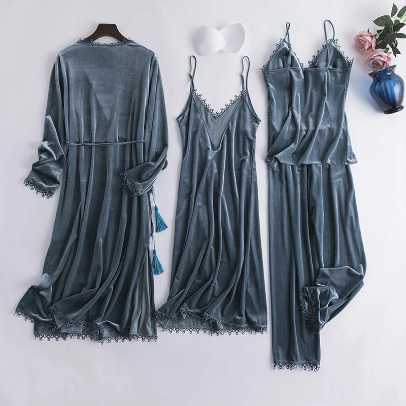 Комплект пижамный Женский цвет в ассортименте S M L XL XXL 4 шт/комплект | Женская