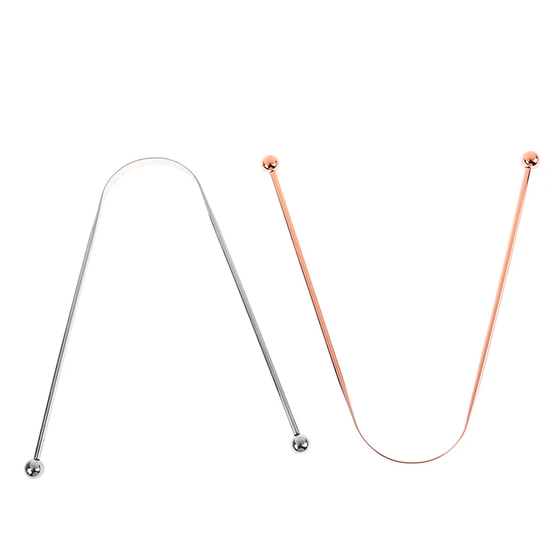 

Tongue Scraper Cleaner Stainless Steel Fresh Breath For Dental Oral Care Tool