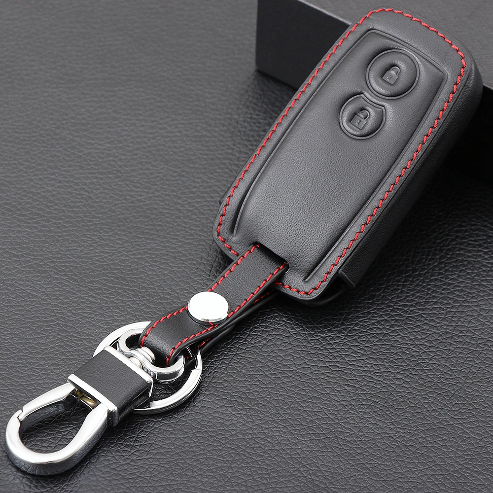 Leather Car Key Cover Fob Case 2 Button Smart Remote Protect Holder For Suzuki Swift Sport SX4 Scorss Grand Vitara | Автомобили и