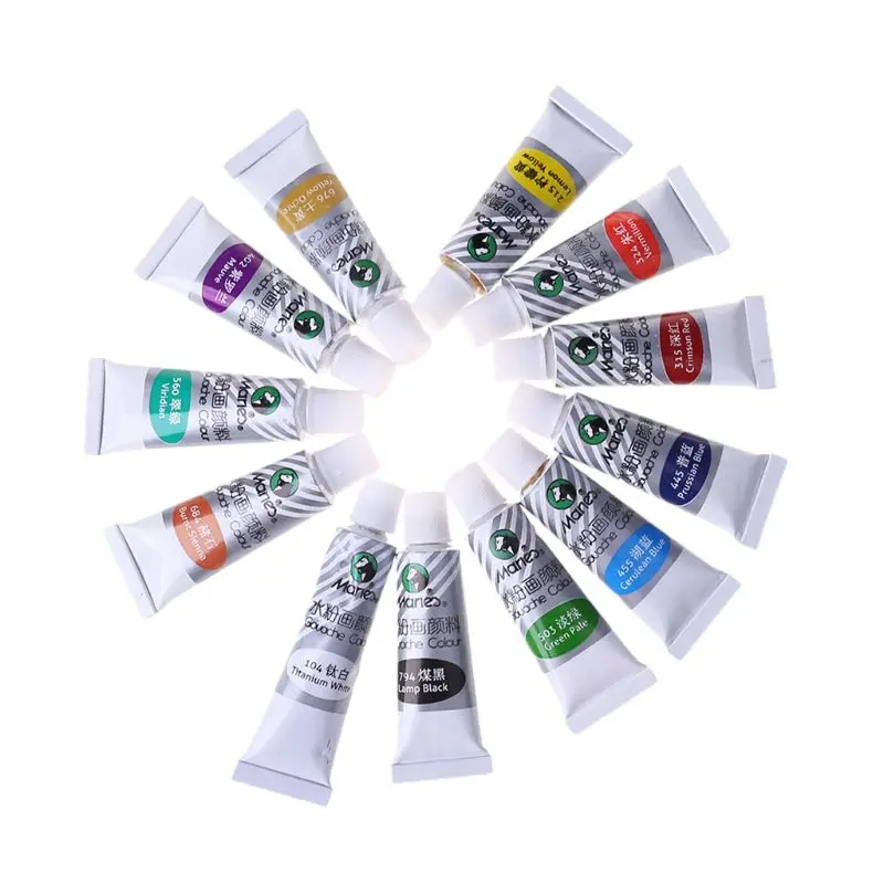 

12/18/24 Colors Watercolor Paint Set 5ml Tube Rich Vivid Color for Student