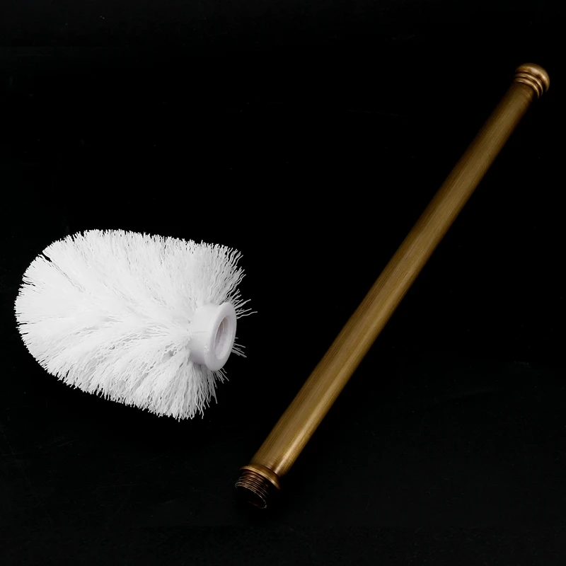 

Antique Copper Bathroom Accessories,Bathroom Wall Mounted Toilet Brush Holder,Ceramic Base,Bathroom Hardware