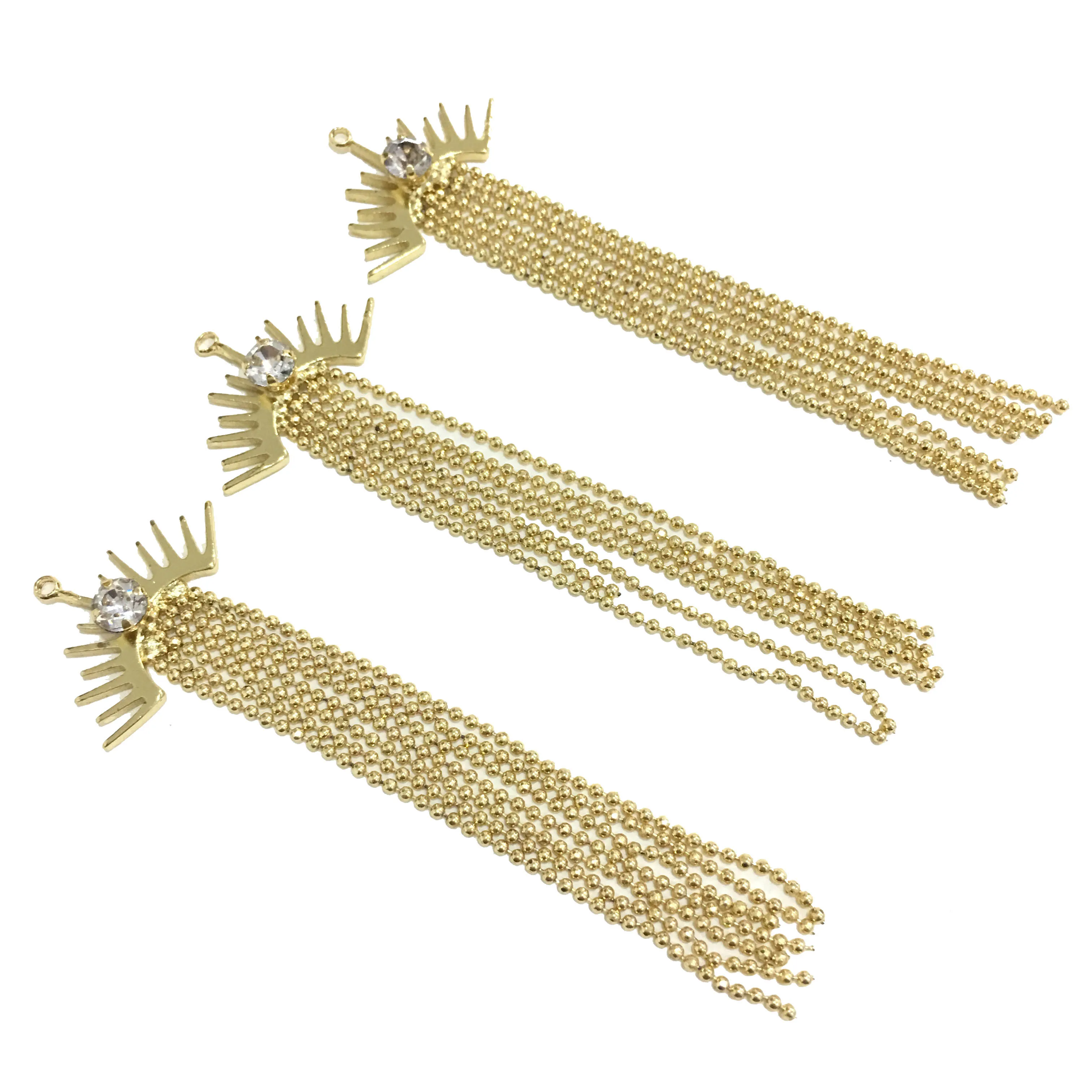 20x74 мм золото Цвет латунь цепь кисточкой амулеты подвески расходных материалов