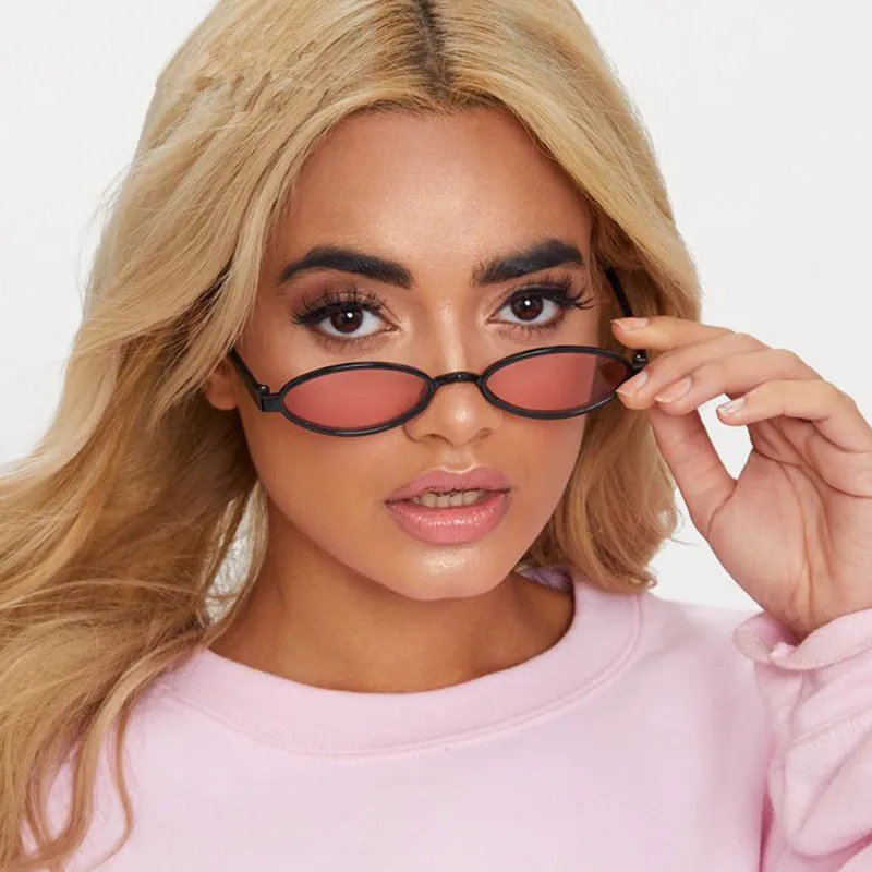 Женские винтажные овальные солнцезащитные очки Gafas De Sol Mujer брендовые