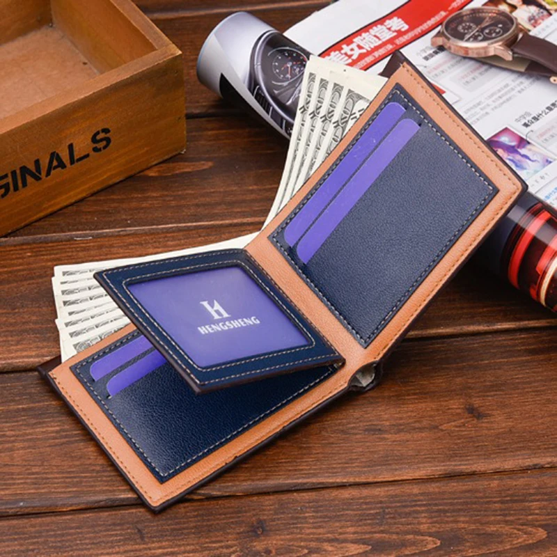 RFID Theft Protec мужские кошельки известный бренд кожаный мужской кошелек держатель