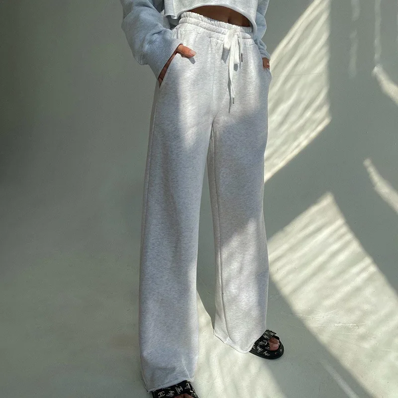 

2021 loose and comfortable casual pants women's European and American autumn new style all-match loose-fitting wide-leg pants