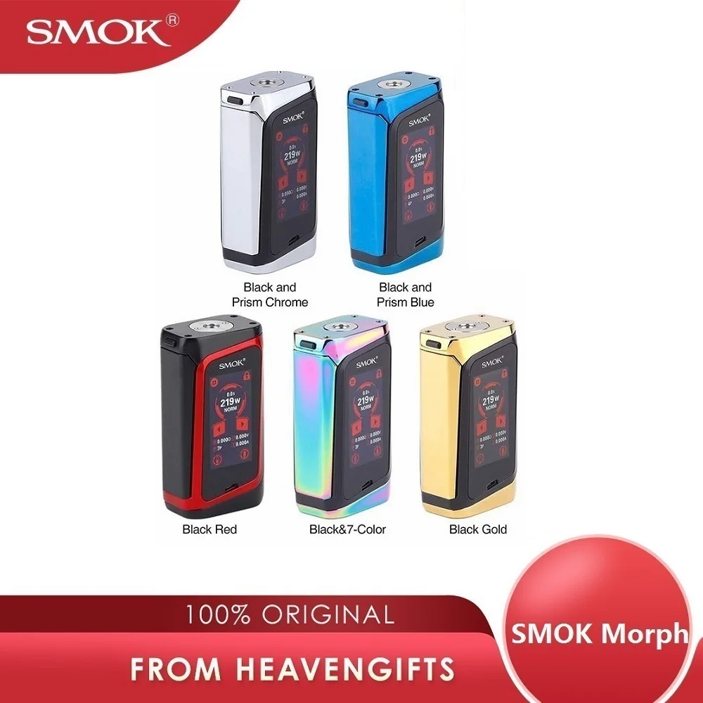 Горячая продажа! 291 Вт SMOK MORPH 219 сенсорный экран TC бокс мод с 0 001 S Скорость Огня и