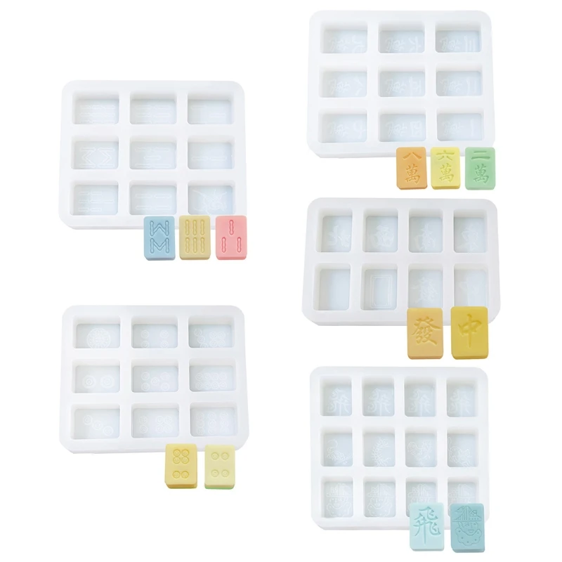 Креативные формы для литья из эпоксидной смолы в виде Маджонга силиконовые