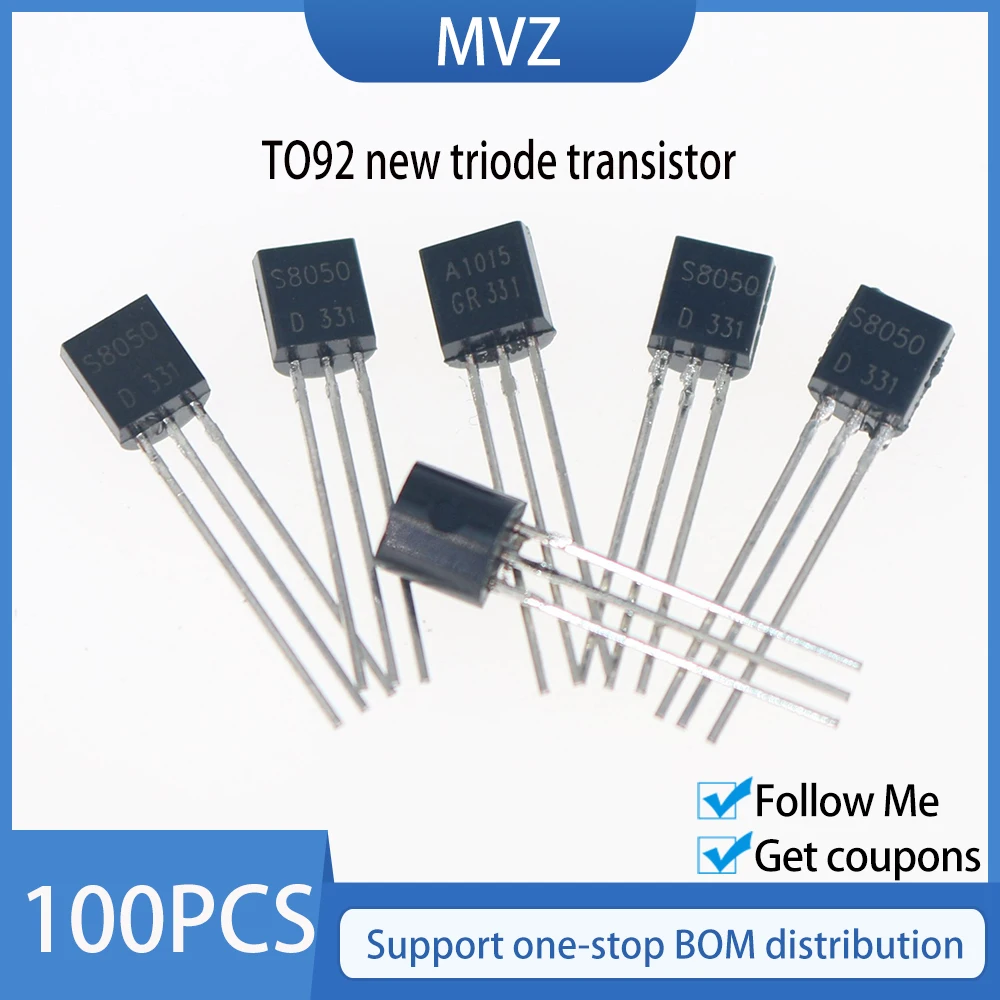 100 шт. 2N3904 TO-92 2N2222 2N2907 2N3906 2N4401 2N4403 2N5088 2N5089 2N5551 2N5401 2N7000 NPN транзистор | Электронные