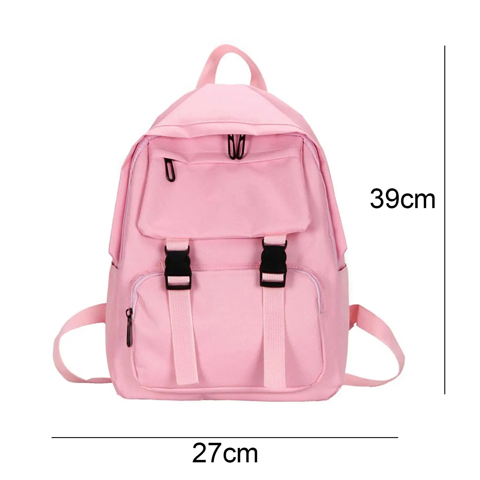

Student Multi-pocket Casual Large Capacity Zip Canvas Backpack Travel School Bag