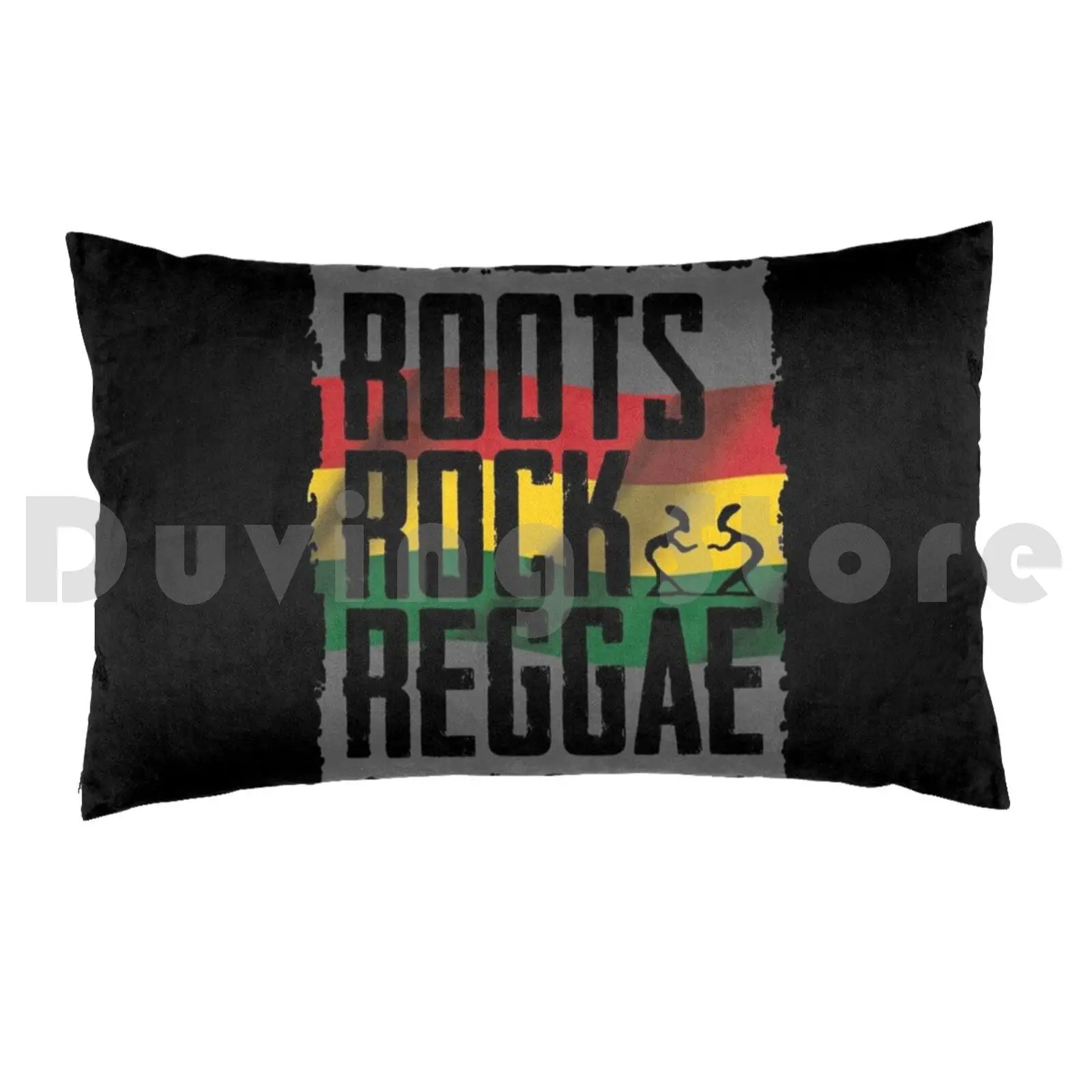 Rock ReggaePillow чехол Rasta Dancehall Yeah Music Jamaica Lion Africa Ragga Raggae