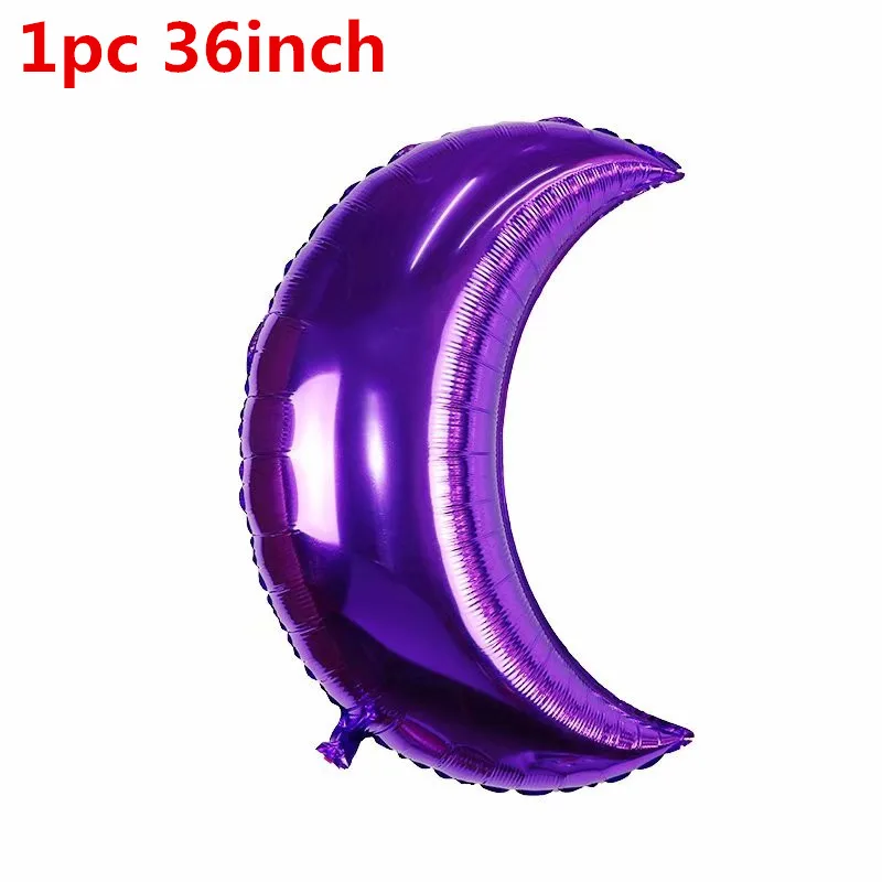 purple 11 шт./компл. 36 полюсная золотистая Луна 18-дюймовые звезда розового золота Фольга воздушные шары с гелием 12 дюймов конфетти латексный воздушный шар Globos День рождения Декор - Цвет: purple