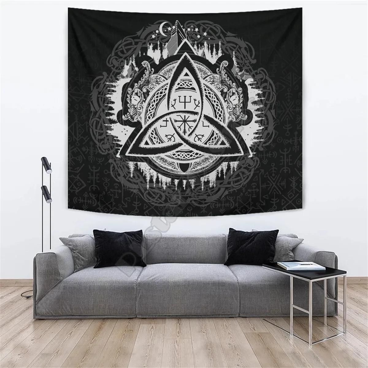 Viking Style Tapestry Dragon Celtic 3D Print Wall Tapestry Rectangular Home Decor Wall Hanging Home Decoration wall hanging bruce lee kung fu dragon tapestry