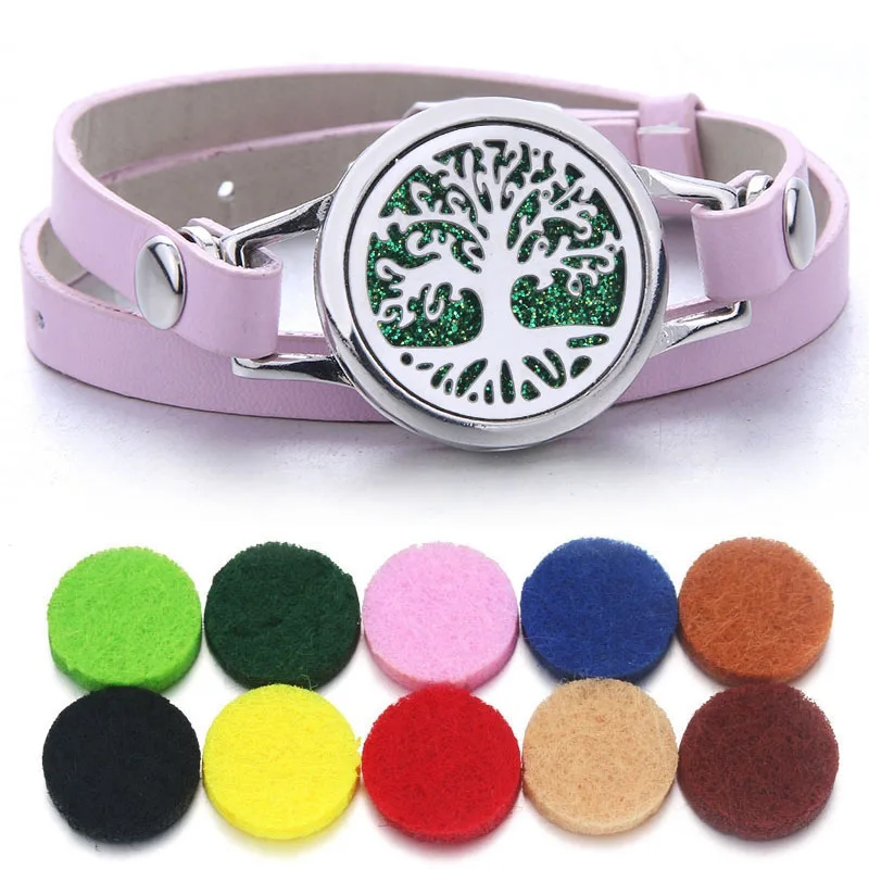 10 шт. розовый аромадиффузор браслет ароматерапия эфирное масло диффузор