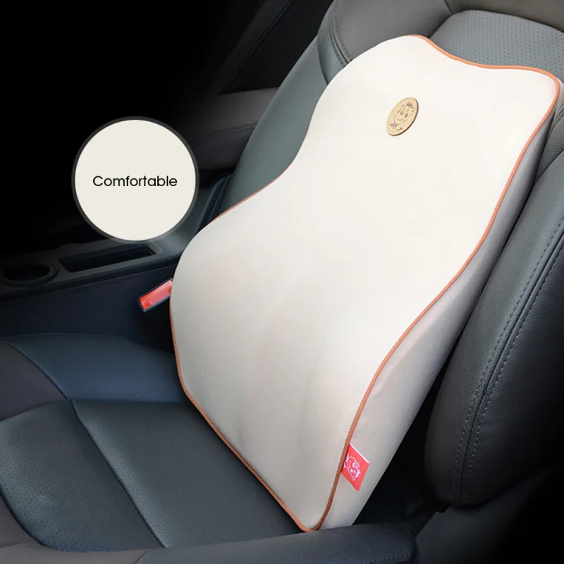 

Car Lumbar Cushion Waist Protector Support Back Pad Universal Memory Foam Pillow for Car/Home/Office Four Seasons