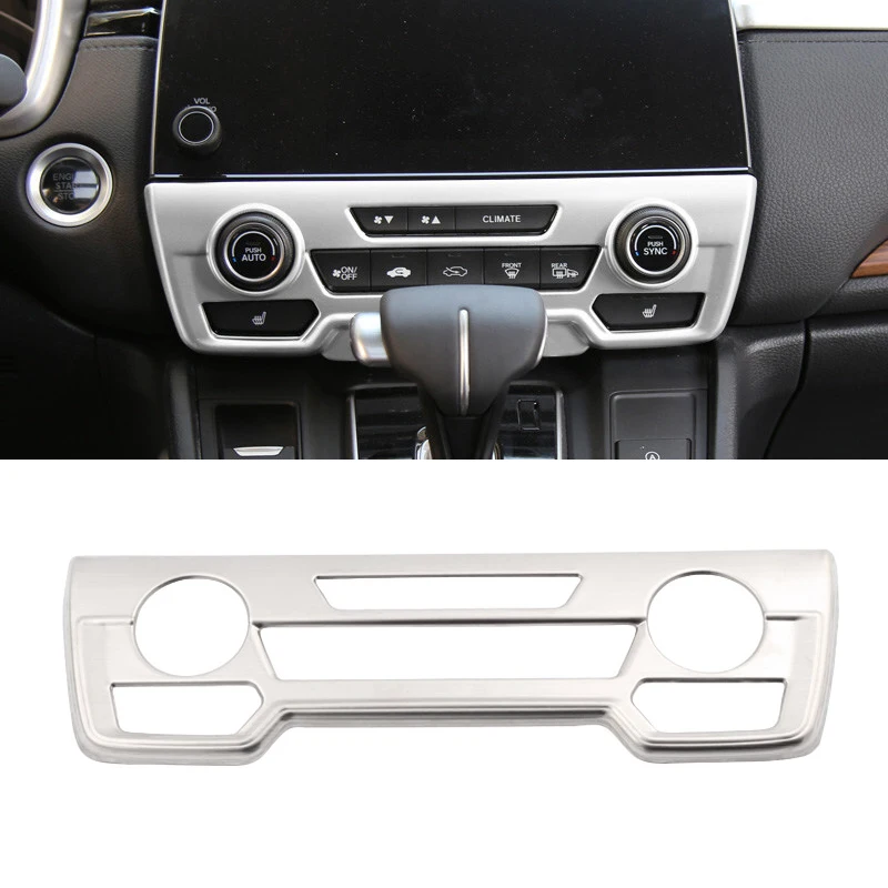 

For Honda CRV CR-V decoration Accessories 2017-2021 ABS Chrome Car Air Conditioner Switch Panel Cover Trim Stickers Car Styling